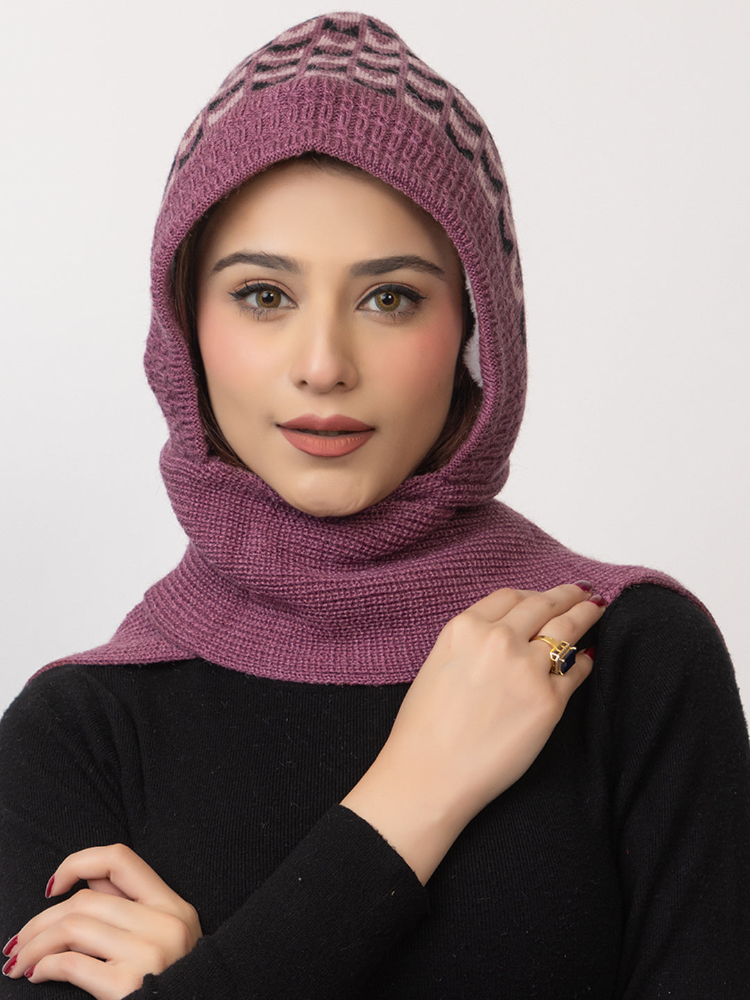 Onion flower muffler cap