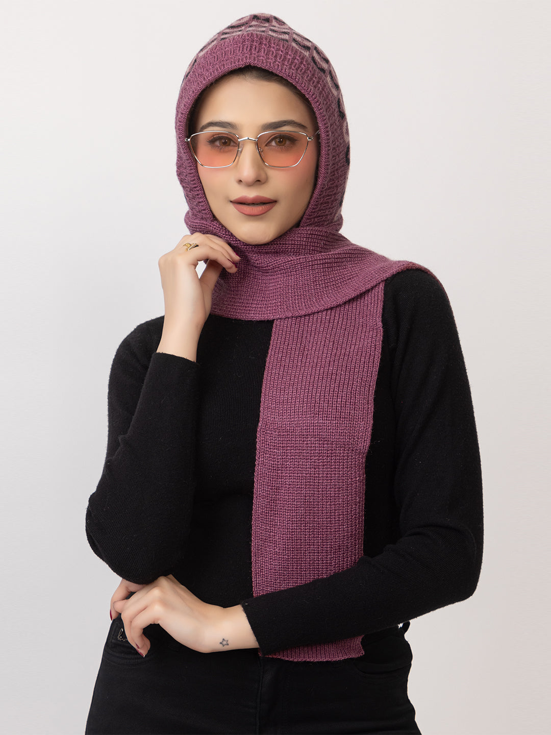 Onion flower muffler cap