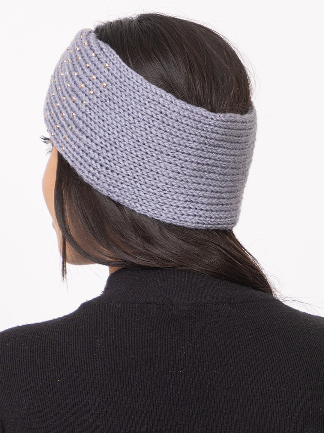 Women Mini Pearl Headband – Purple