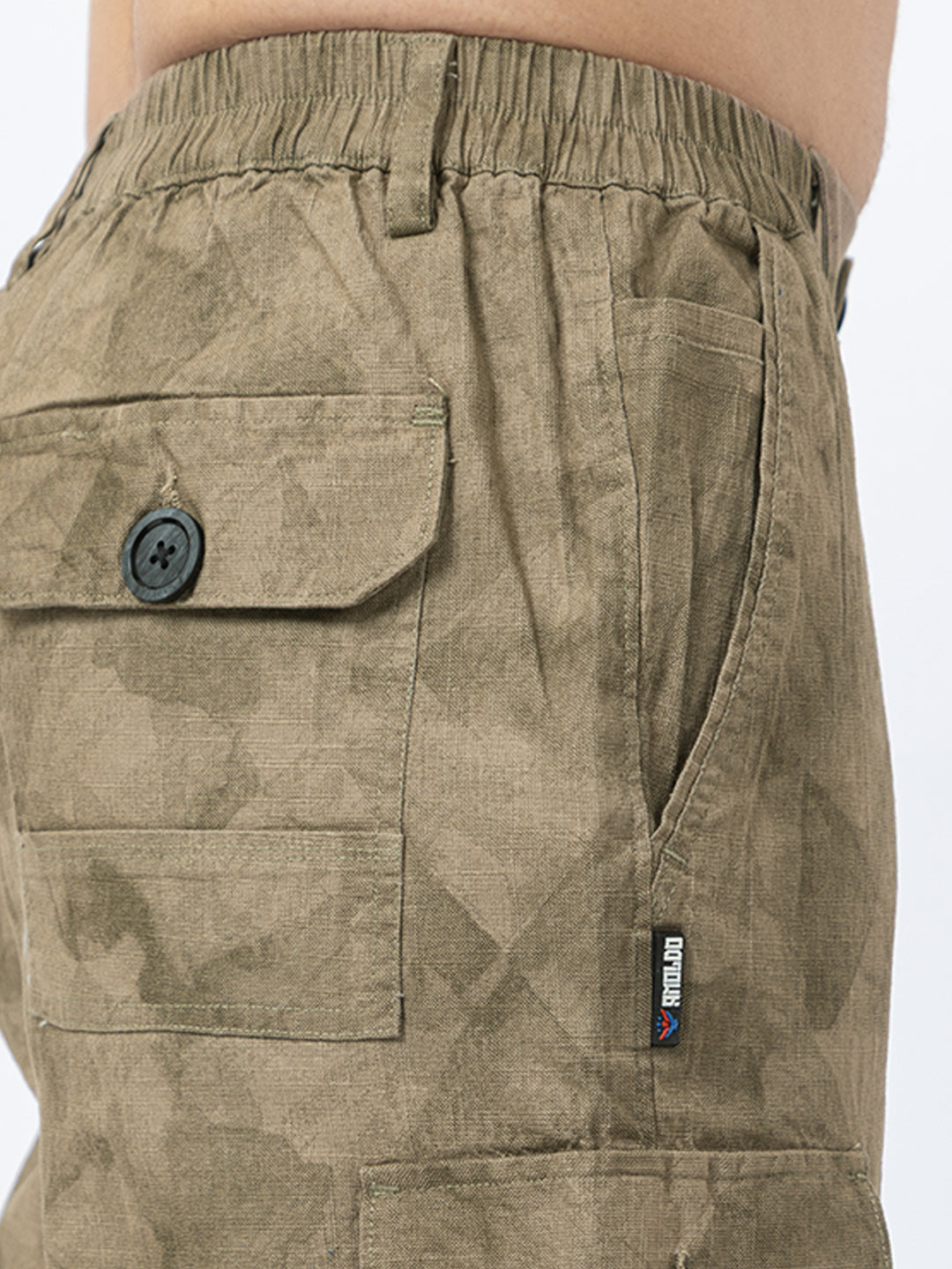 Men's 2-in-1 Camouflage Convertible Cargo Pants - Brown