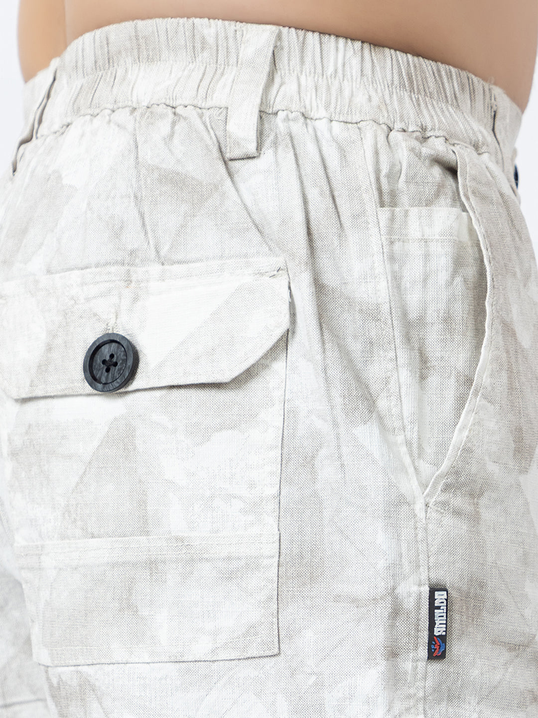 Men's 2-in-1 Camouflage Convertible Cargo Pants - Cream