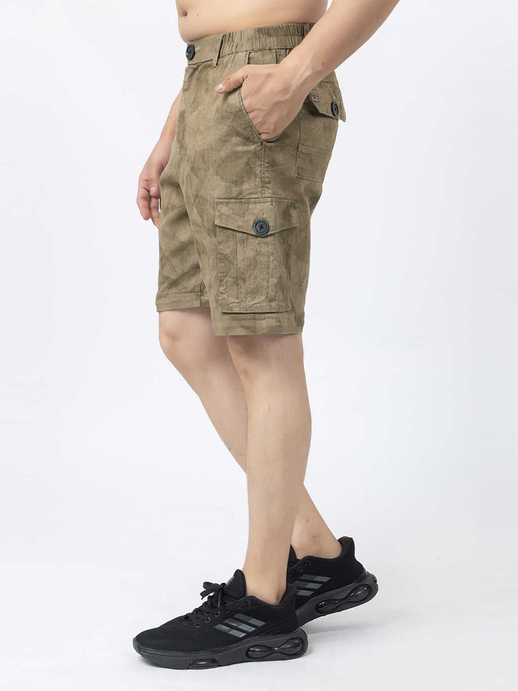 Men's 2-in-1 Camouflage Convertible Cargo Pants - Brown