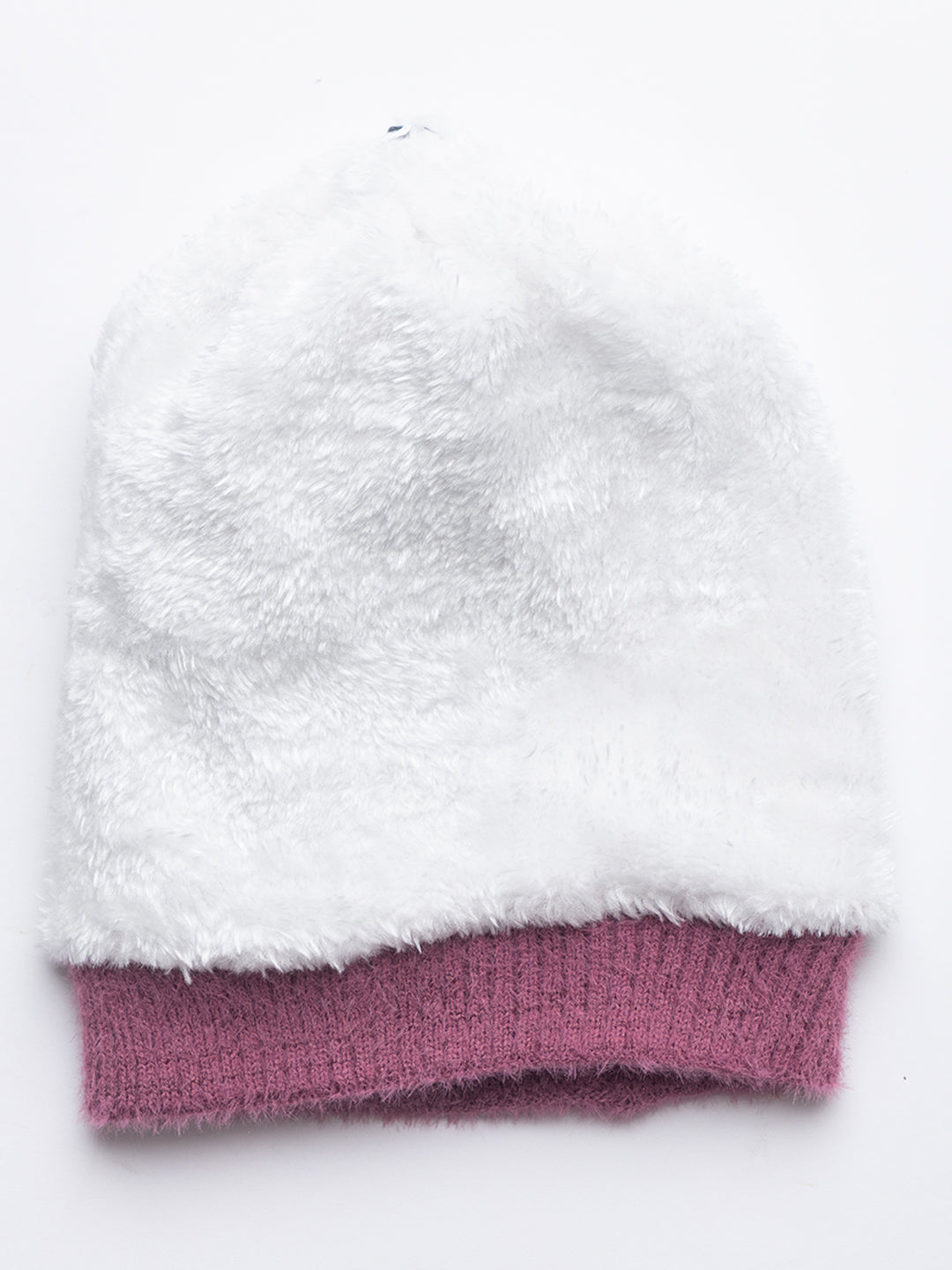 Pink striper scarf cap 