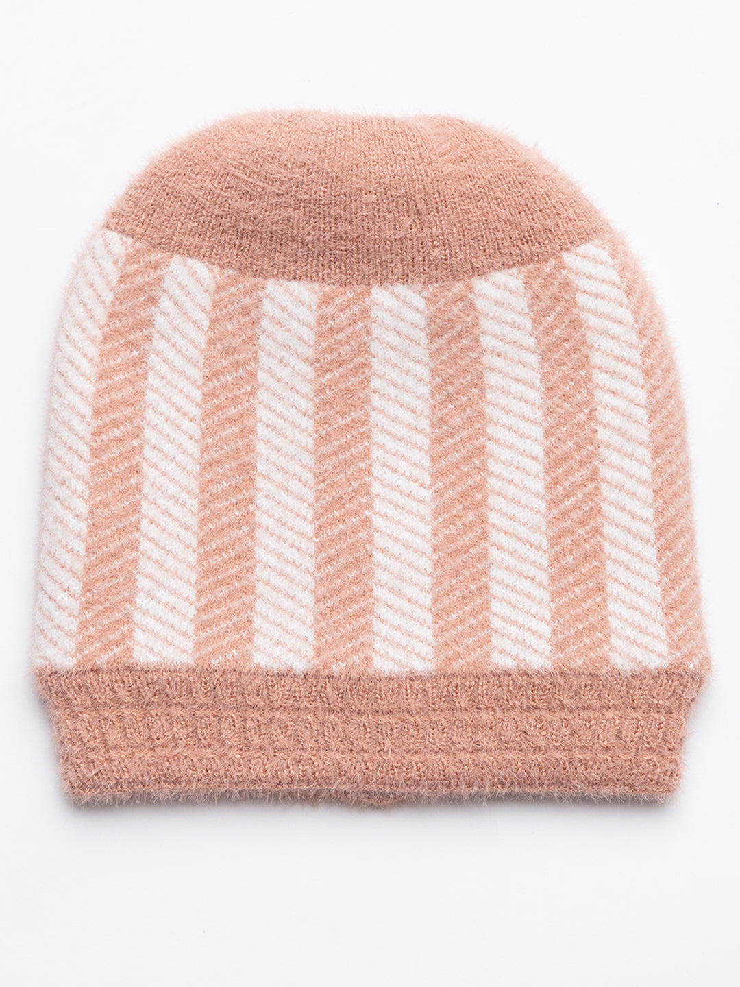 Orange striper scarf cap combo