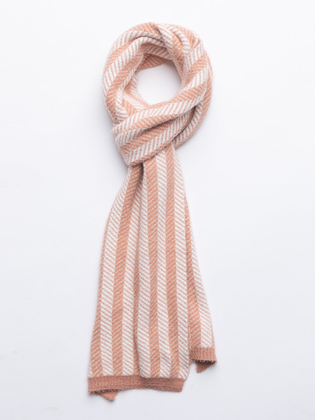 Orange striper scarf