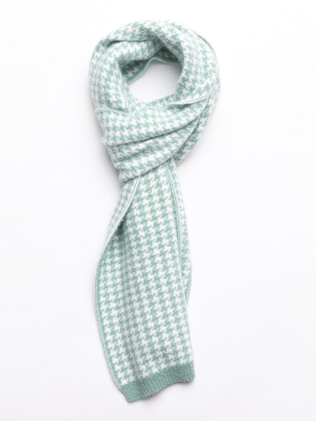 Green Dots scarf cap combo