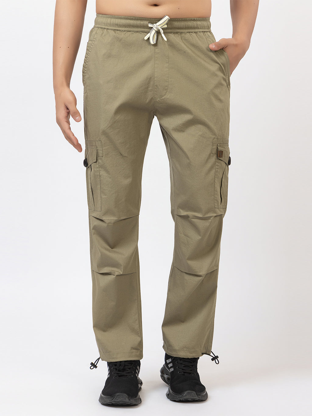 Men's Straight Fit Cargo Pants - Beige