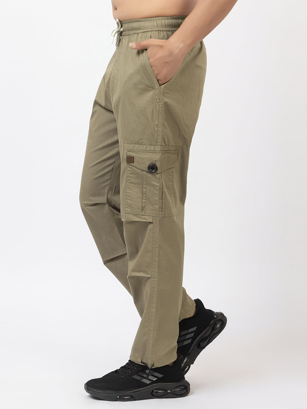 Men's Straight Fit Cargo Pants - Beige