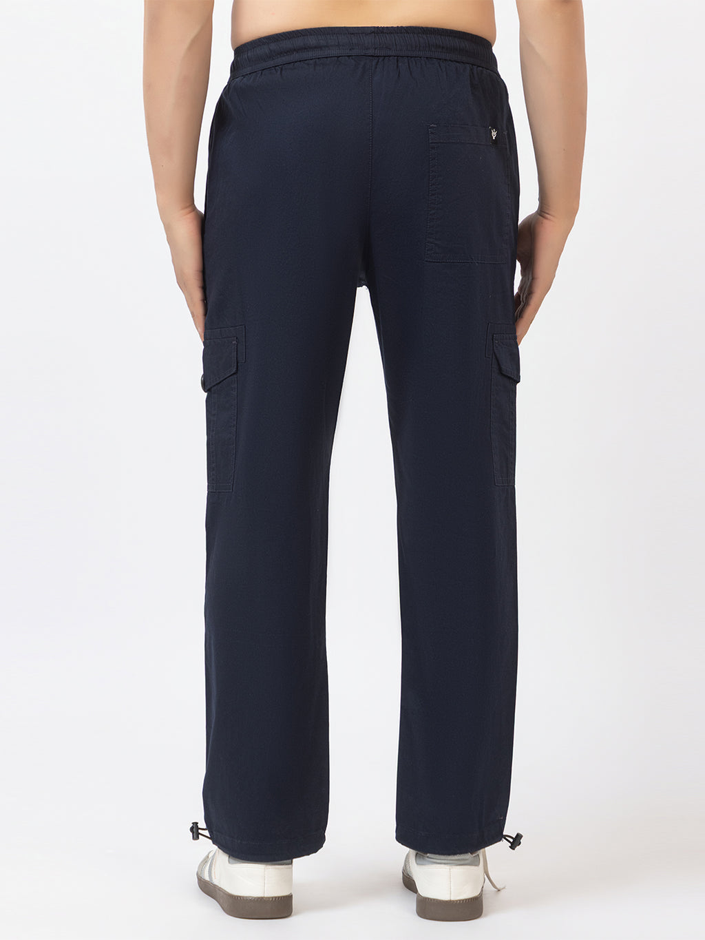 Men's Straight Fit Cargo Pants - Navy Blue