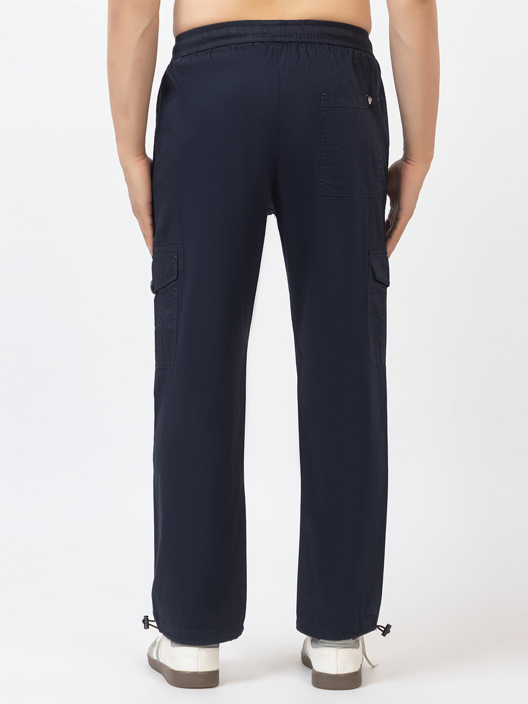 Men's Straight Fit Cargo Pants - Navy Blue
