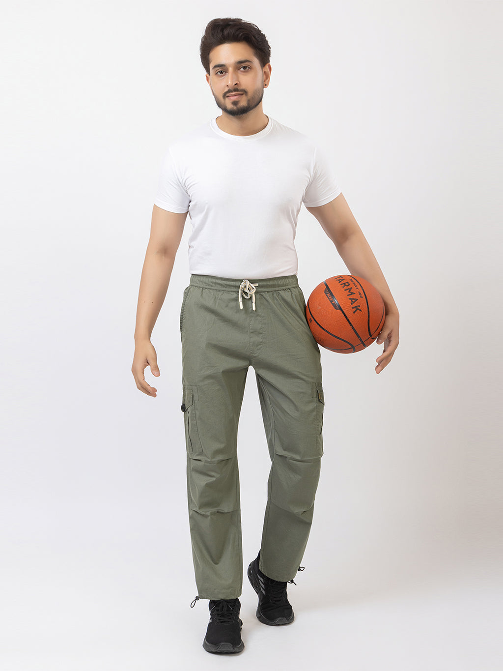 Men's Straight Fit Cargo Pants - Sage Green
