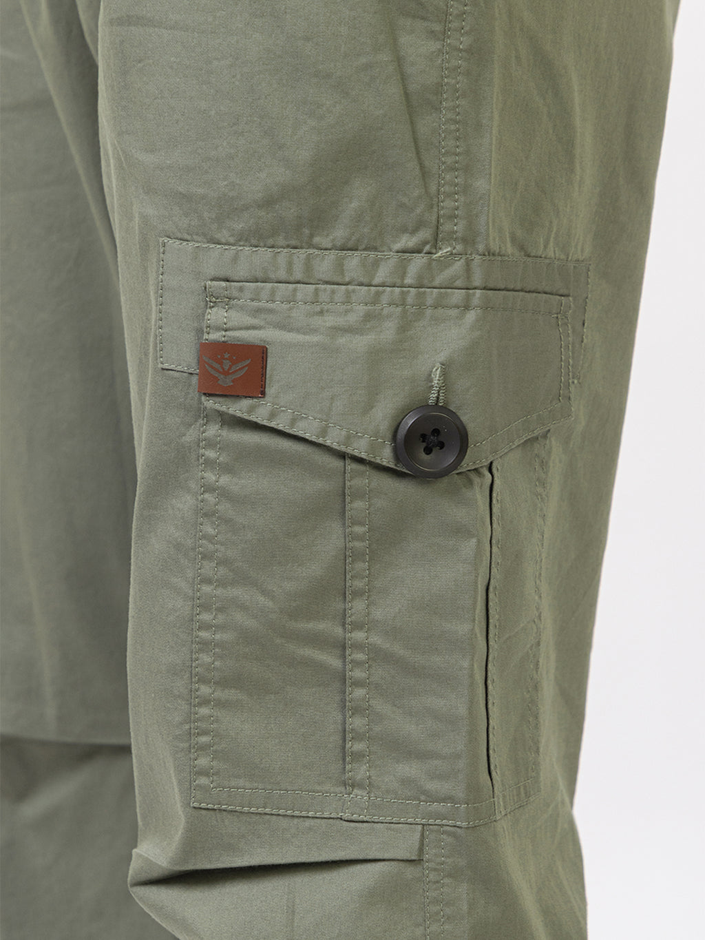 Men's Straight Fit Cargo Pants - Sage Green
