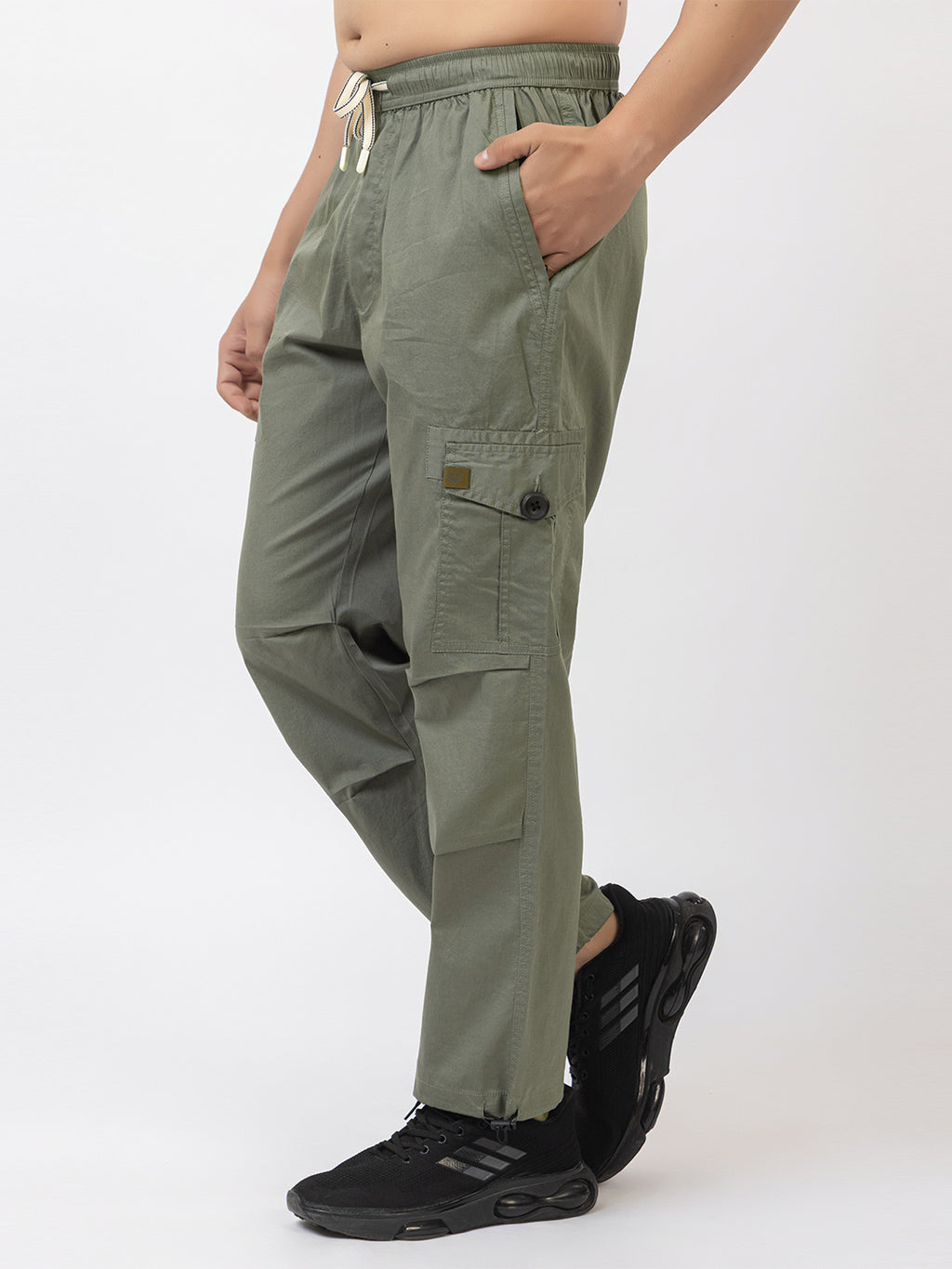 Men's Straight Fit Cargo Pants - Sage Green