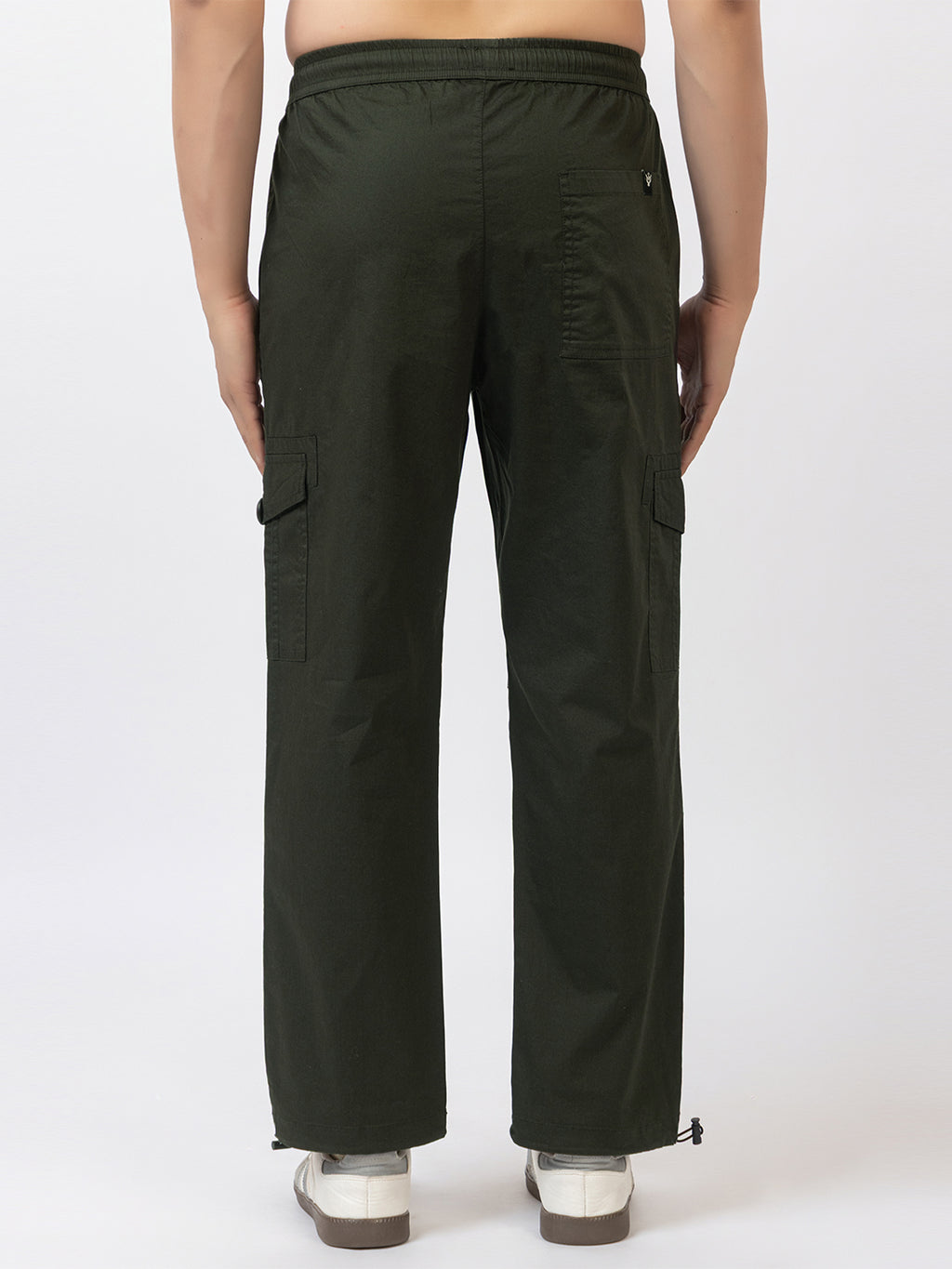 Men's Straight Fit Cargo Pants - Olive Green