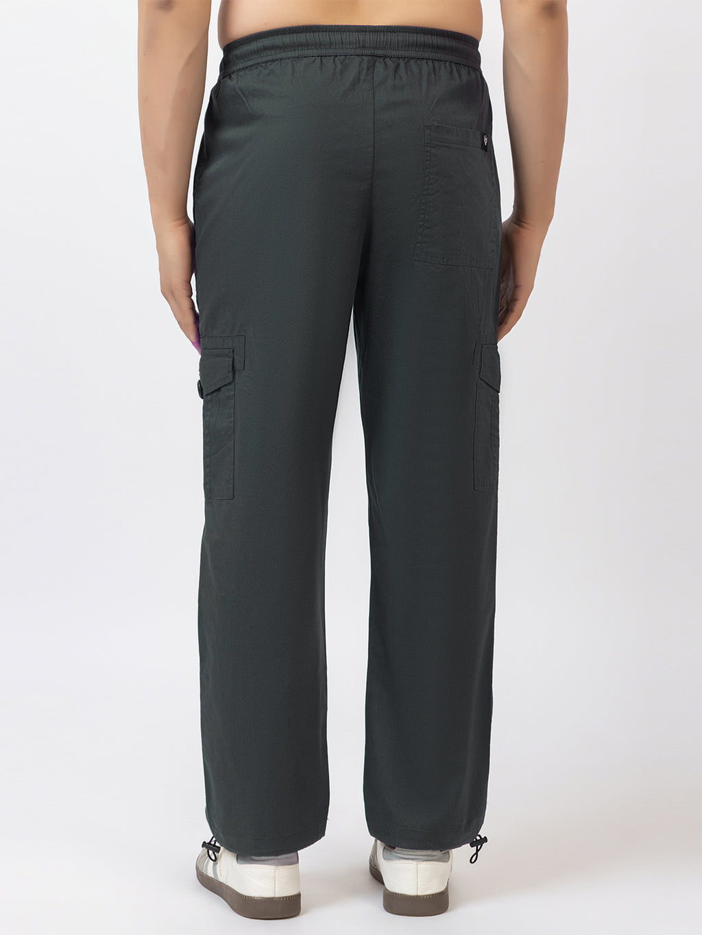Men's Straight Fit Cargo Pants - Dark Grey