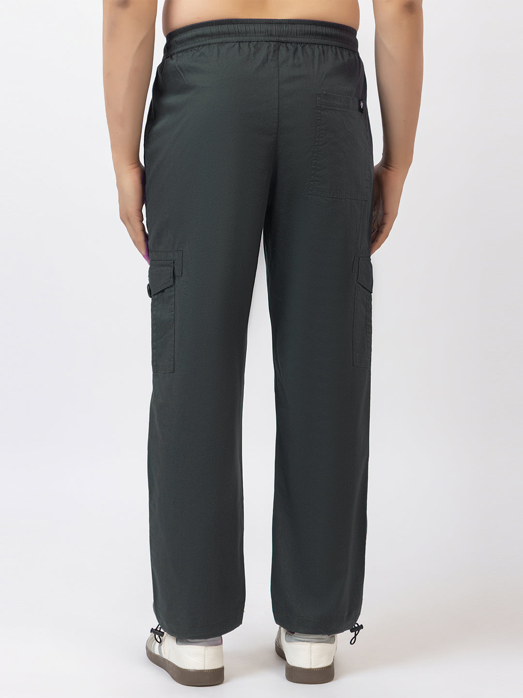 Men's Straight Fit Cargo Pants - Dark Grey