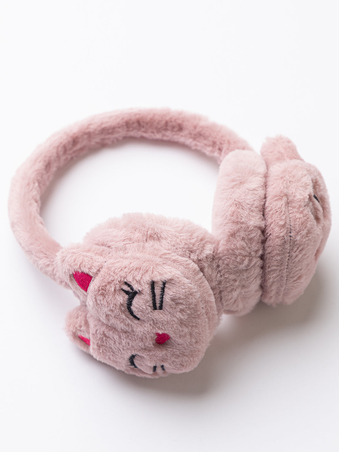 Pink Cat Earmuffs with LED Lights