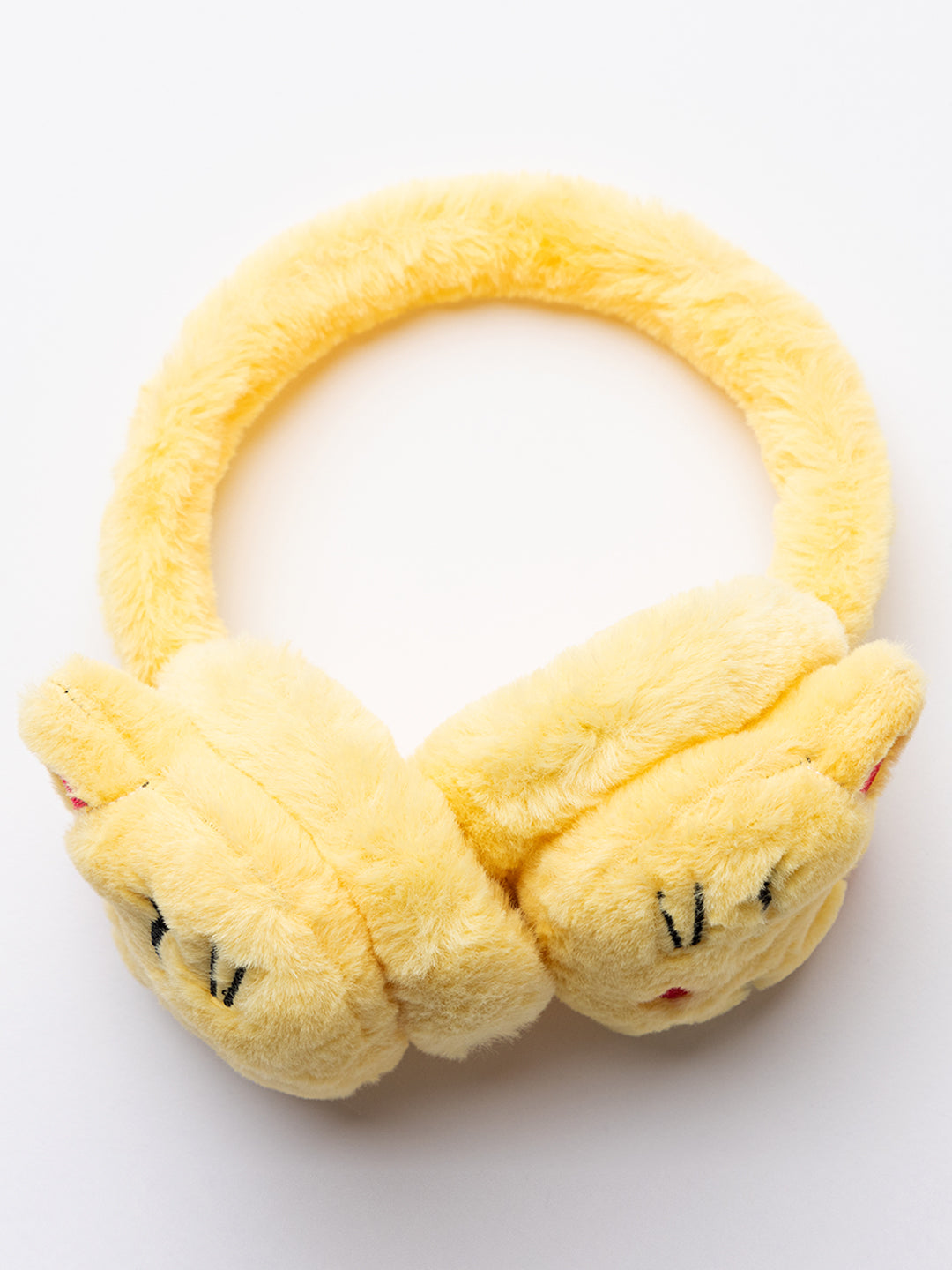 Yellow Cat Earmuffs with LED Lights