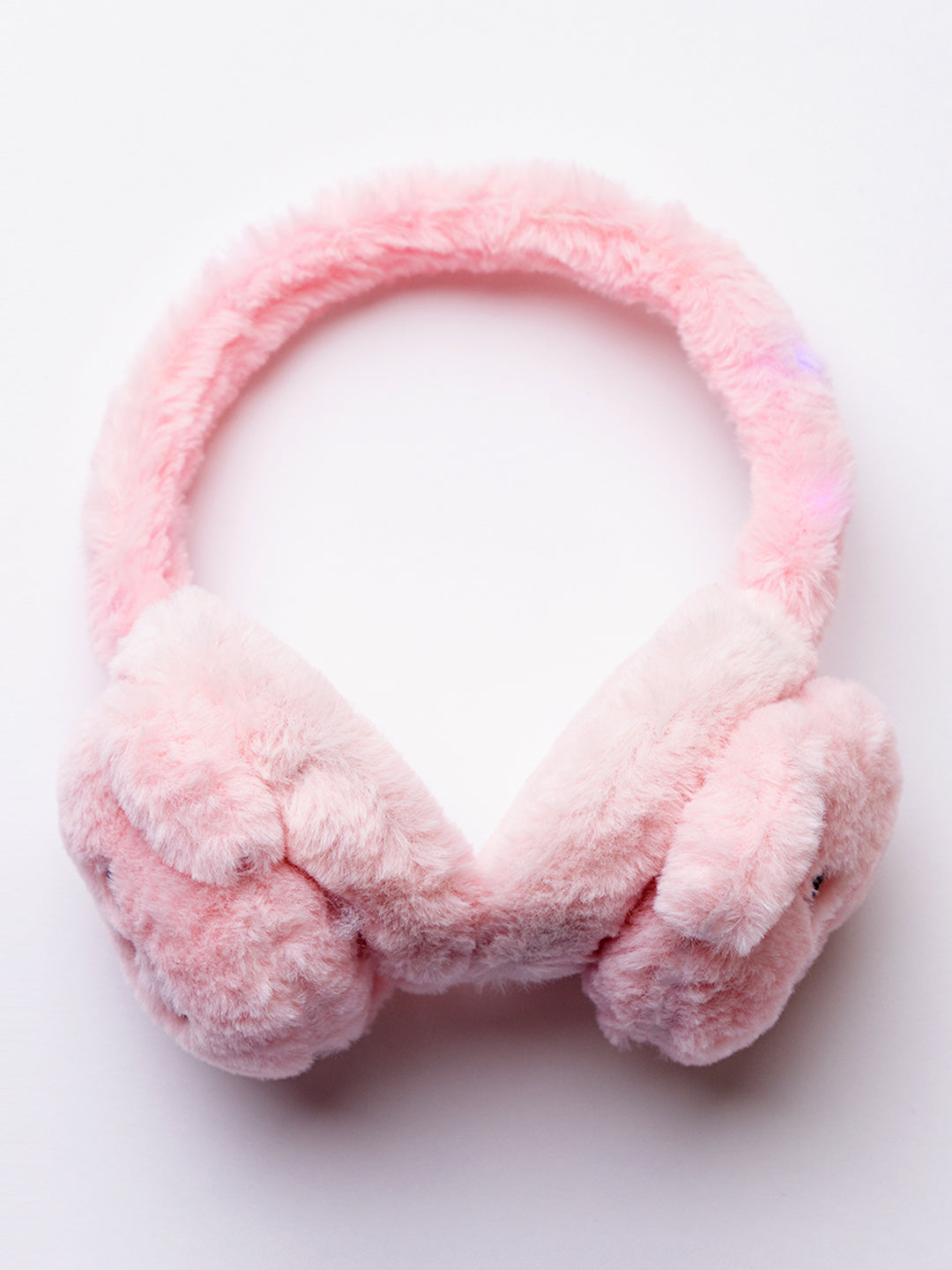 Pink Dog Earmuffs with LED Lights