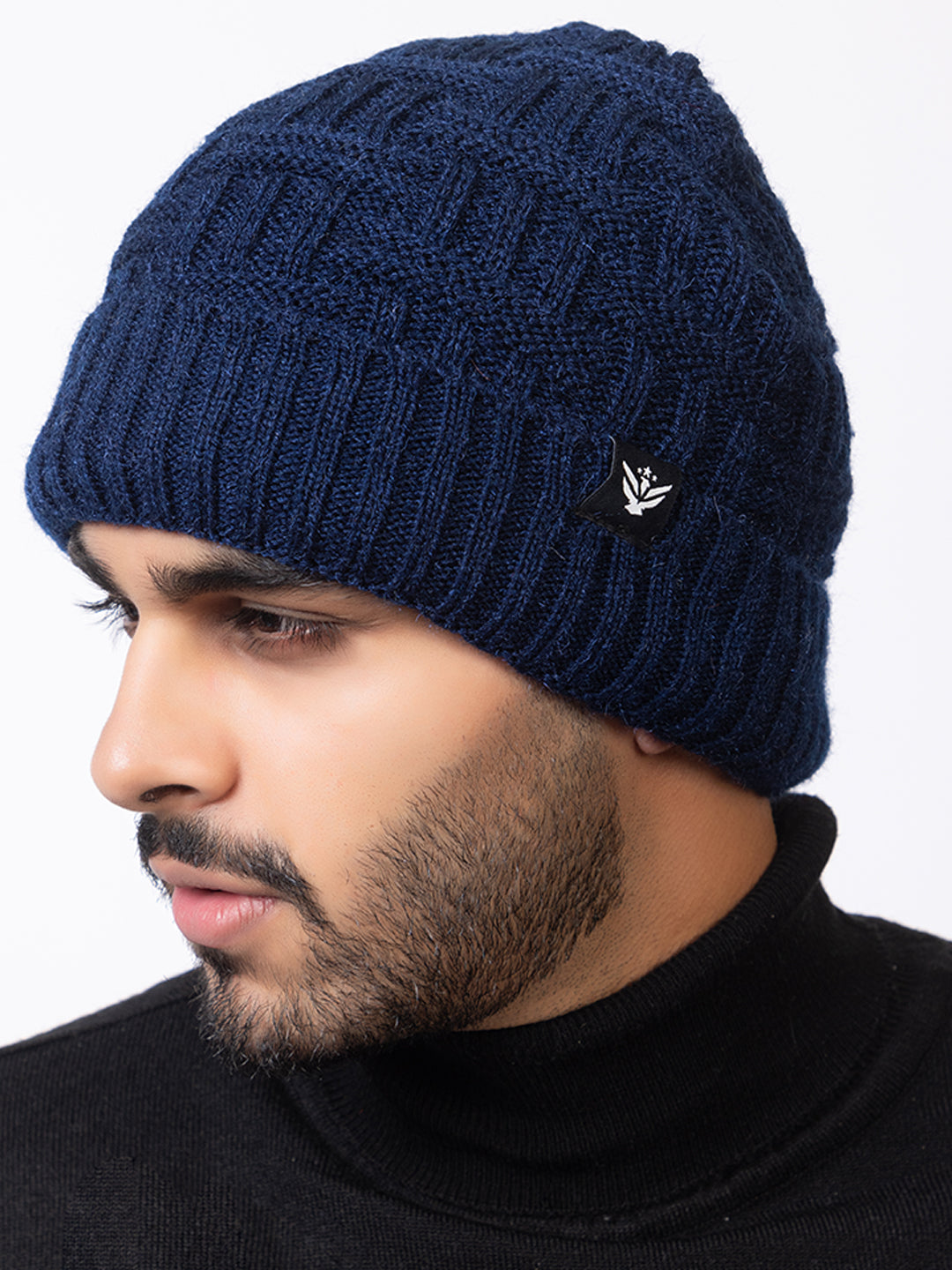 Navy criss-cross cap