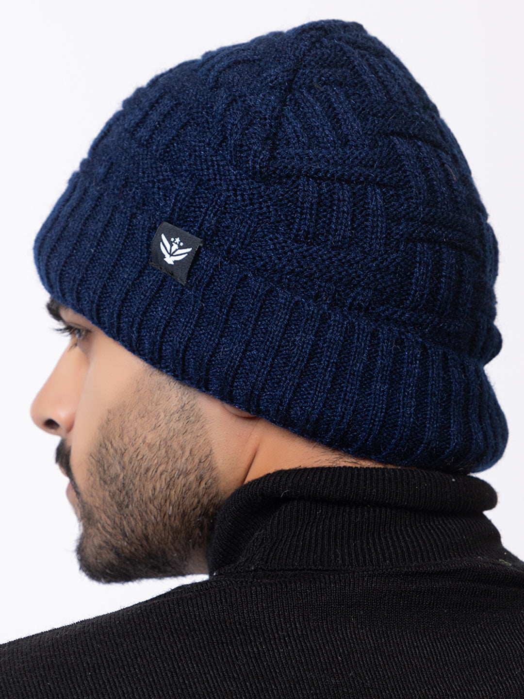 Navy criss-cross cap