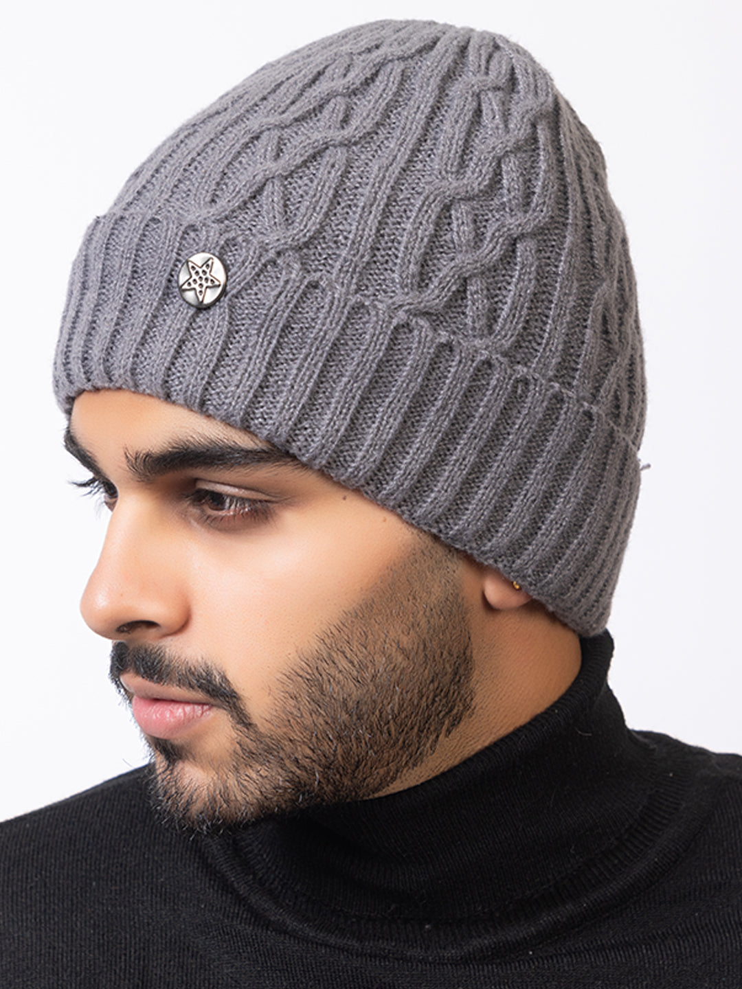 Grey twist cap