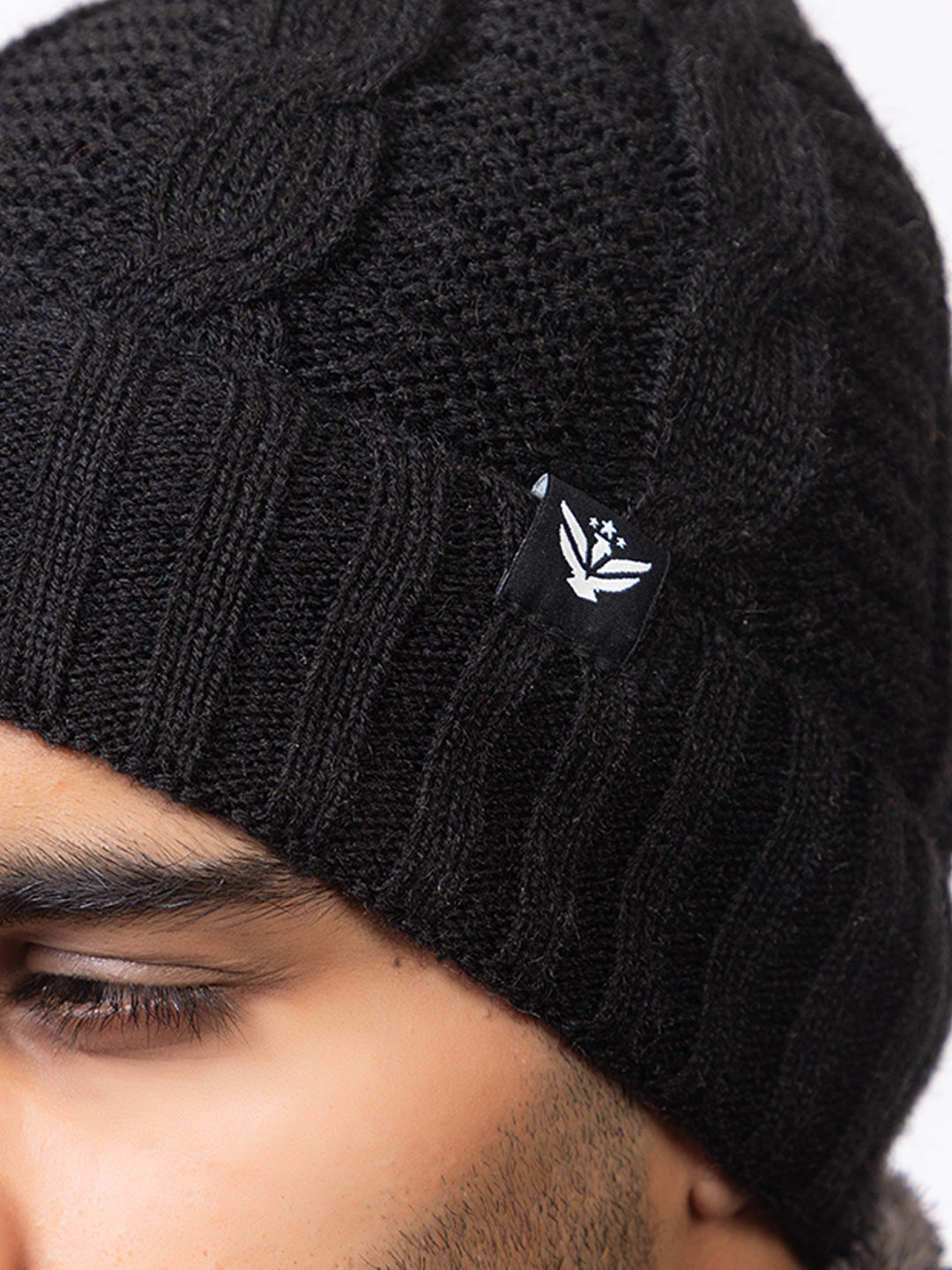 black beanie neck set 