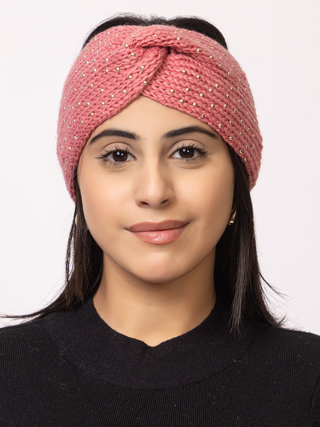 Women Mini Pearl Headband – Pink