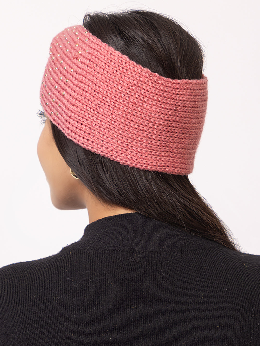 Women Mini Pearl Headband – Pink