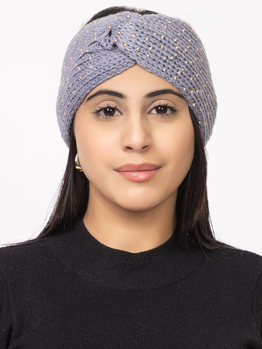Women Mini Pearl Headband – Purple