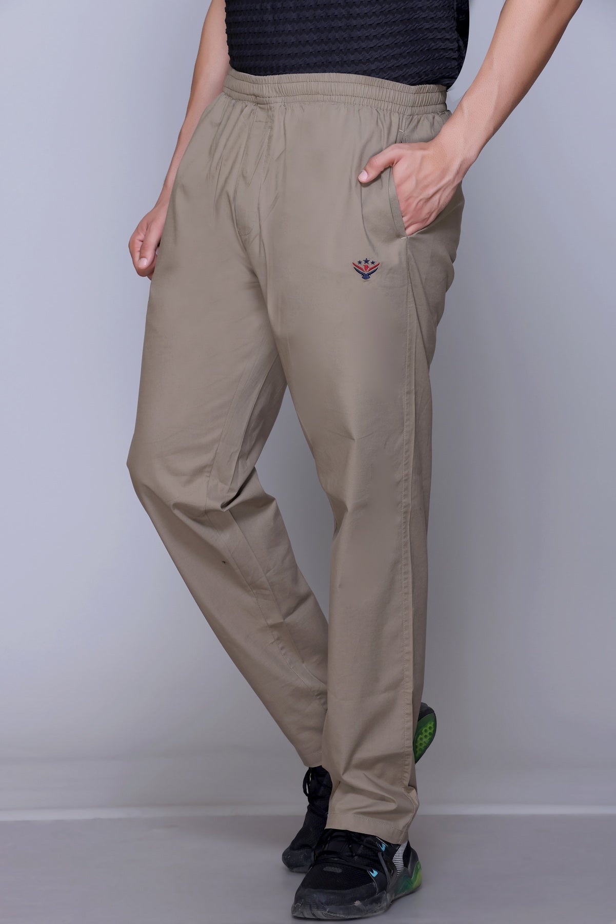 men's casual trousers, stretch trousers, regular fit trousers, Lightweight, everyday wear trousers