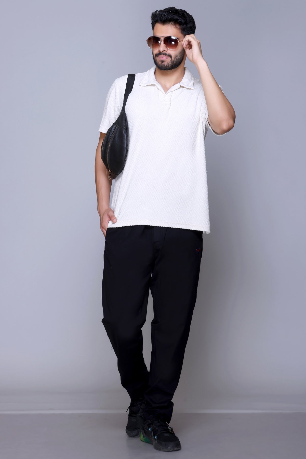 men's casual trousers, stretch trousers, regular fit trousers, Lightweight, everyday wear trousers