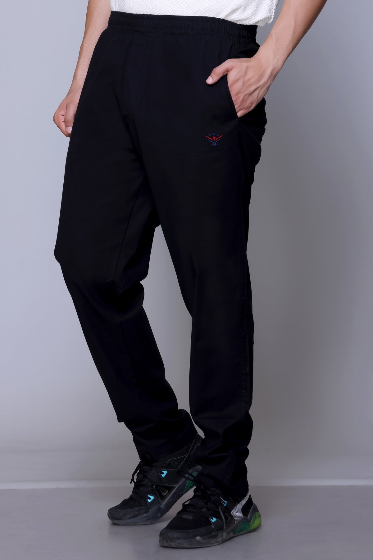 men's casual trousers, stretch trousers, regular fit trousers, Lightweight, everyday wear trousers