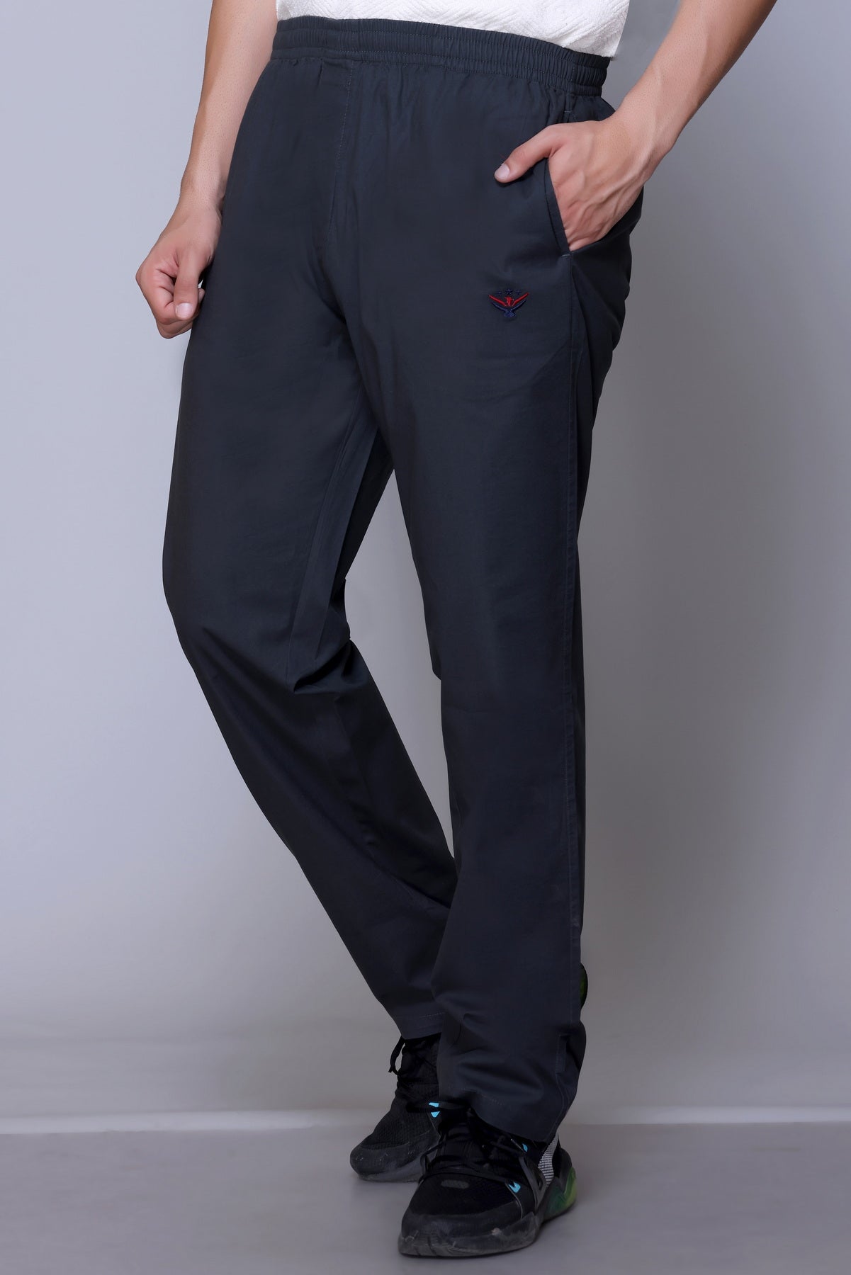men's casual trousers, stretch trousers, regular fit trousers, Lightweight, everyday wear trousers
