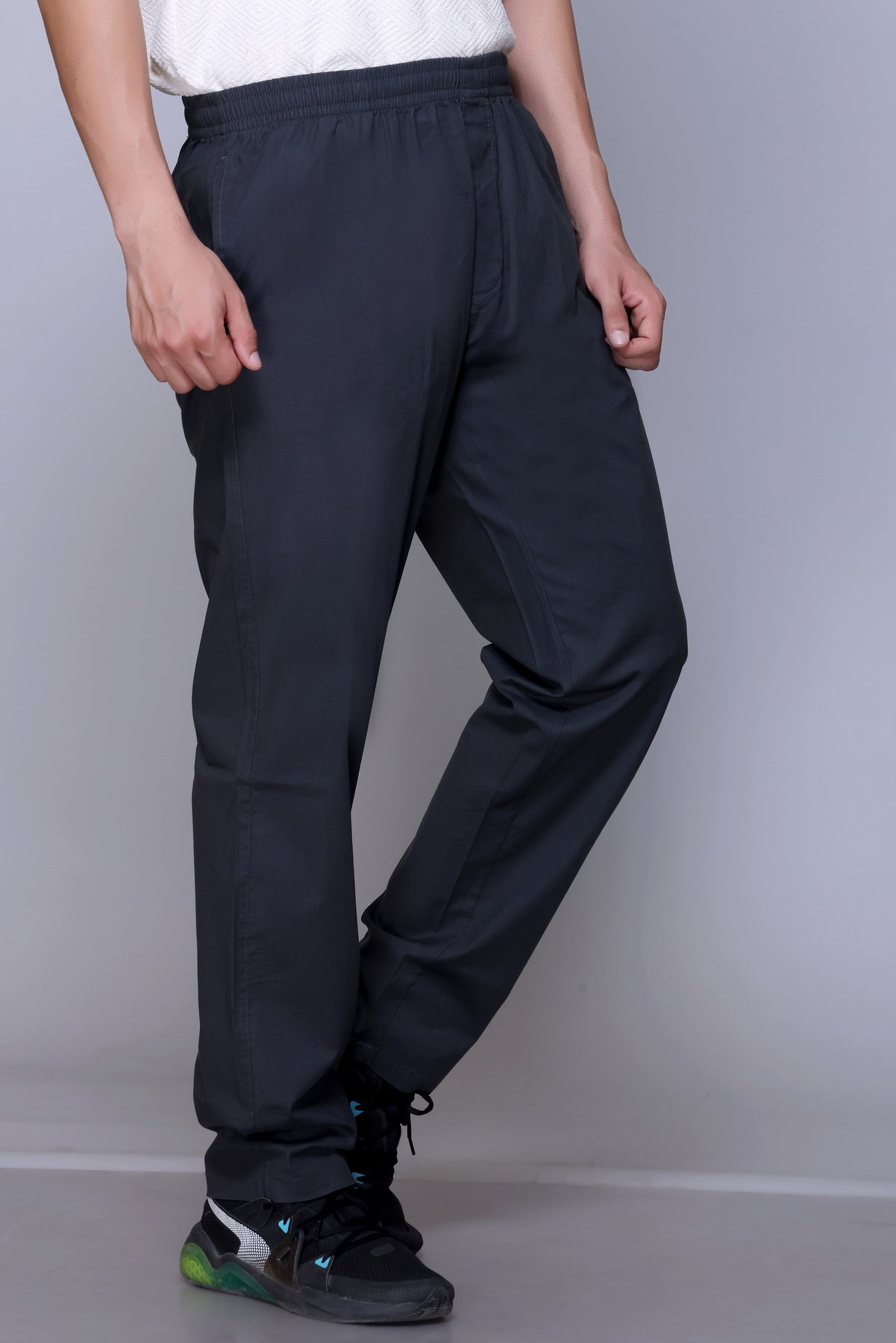 men's casual trousers, stretch trousers, regular fit trousers, Lightweight, everyday wear trousers