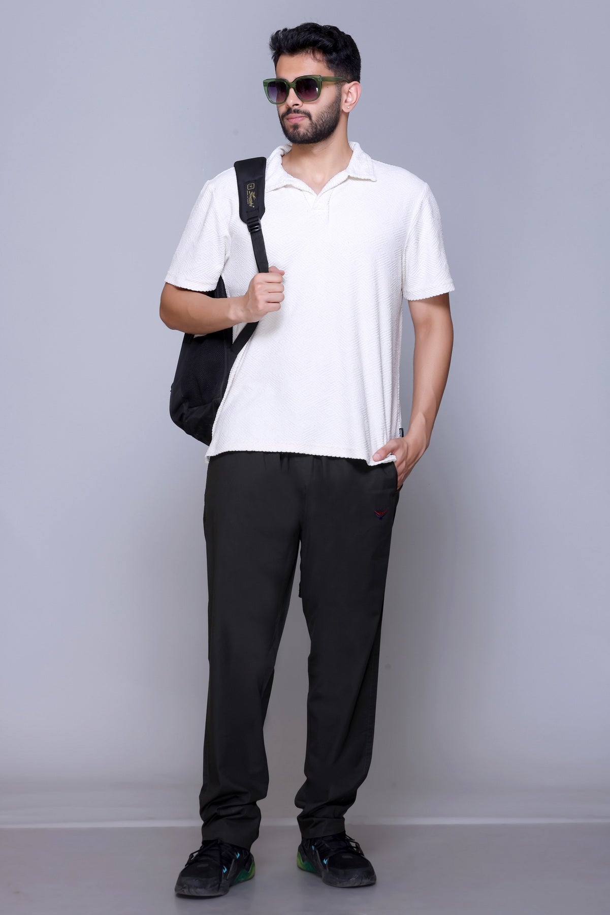 men's casual trousers, stretch trousers, regular fit trousers, Lightweight, everyday wear trousers