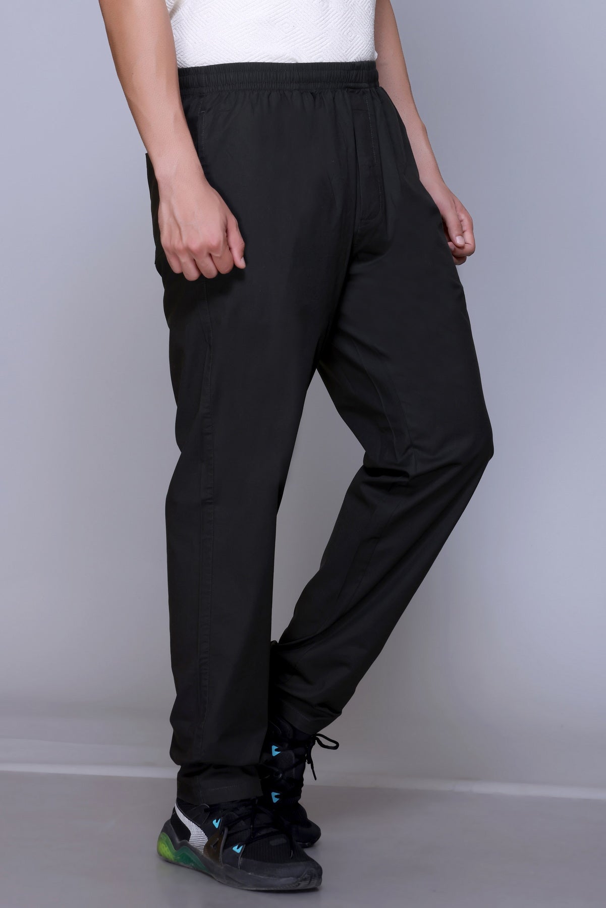 men's casual trousers, stretch trousers, regular fit trousers, Lightweight, everyday wear trousers
