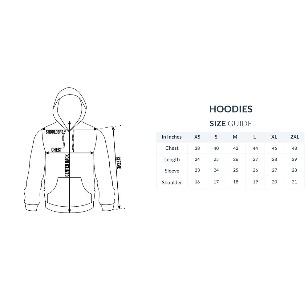 Unisex Solid Hoodie - White