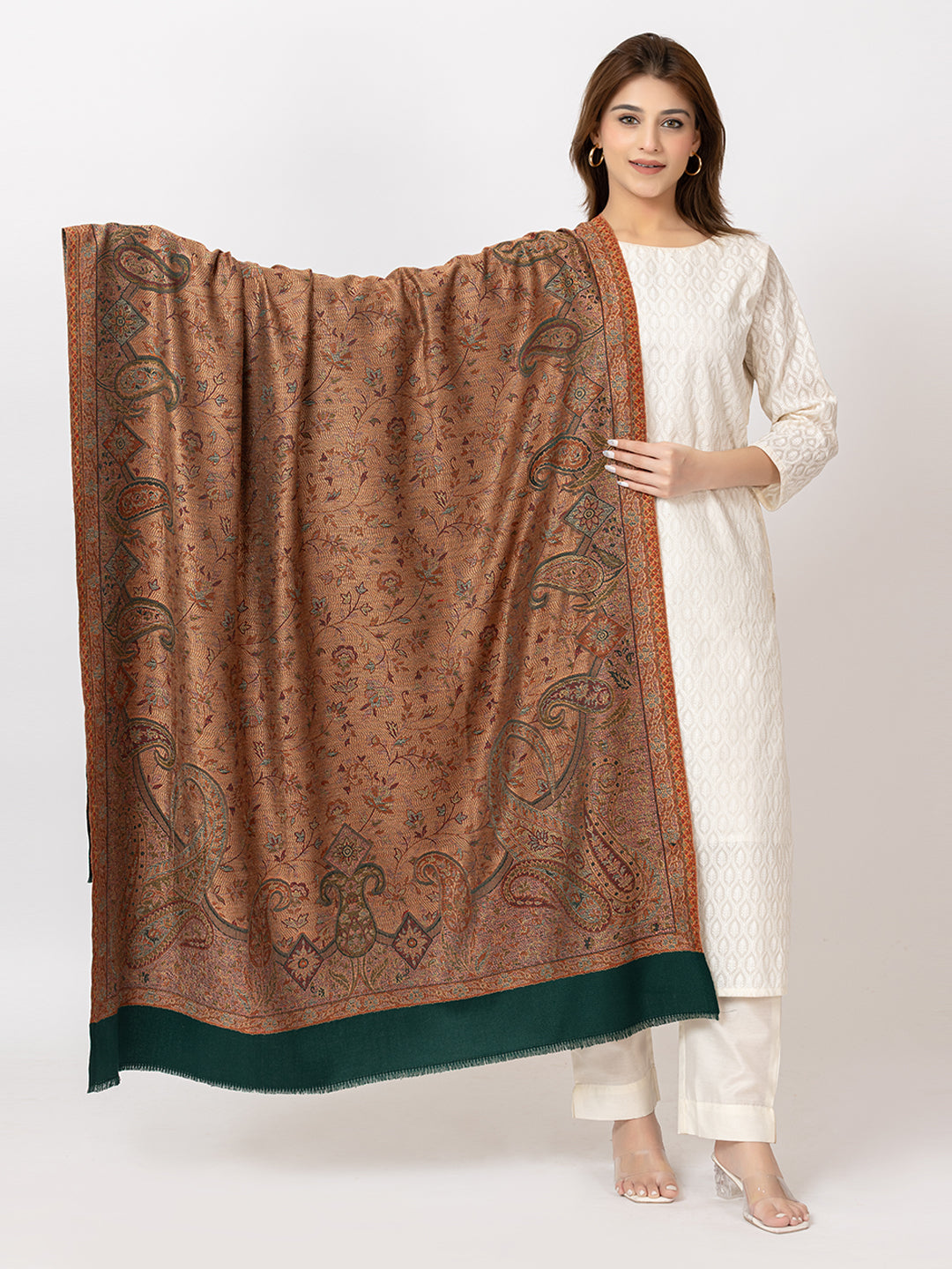 Mystic Woods Shawl - Brown