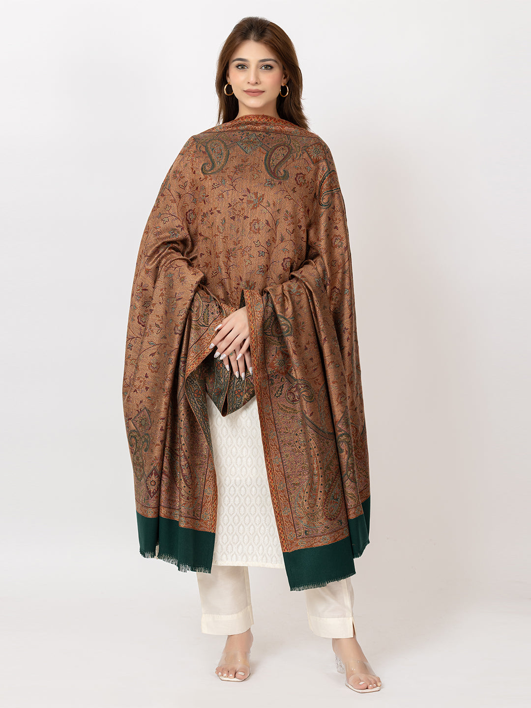 Mystic Woods Shawl - Brown