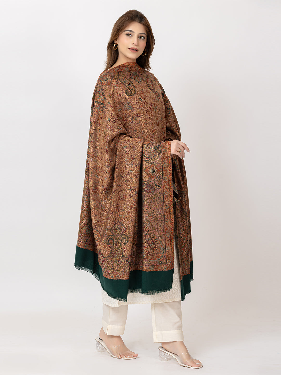 Mystic Woods Shawl - Brown