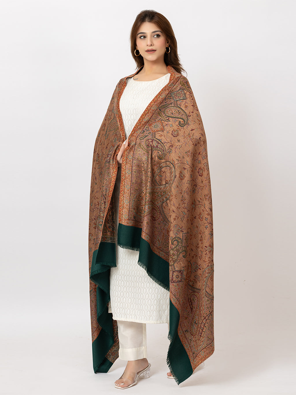 Mystic Woods Shawl - Brown