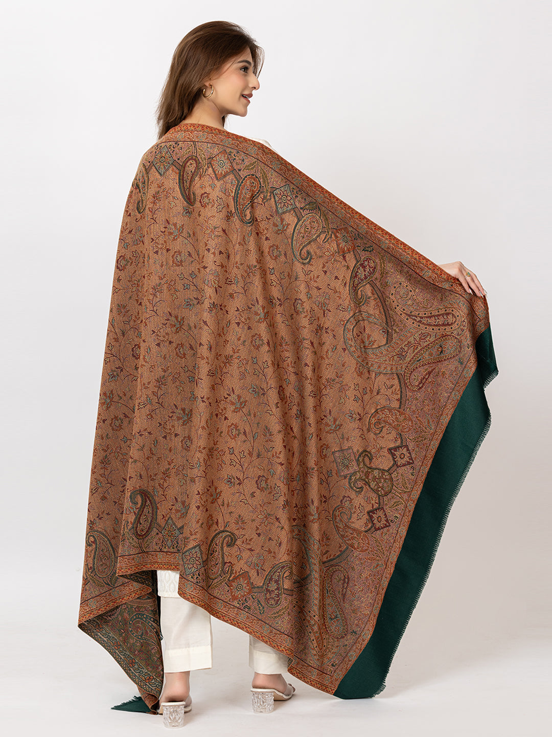 Mystic Woods Shawl - Brown