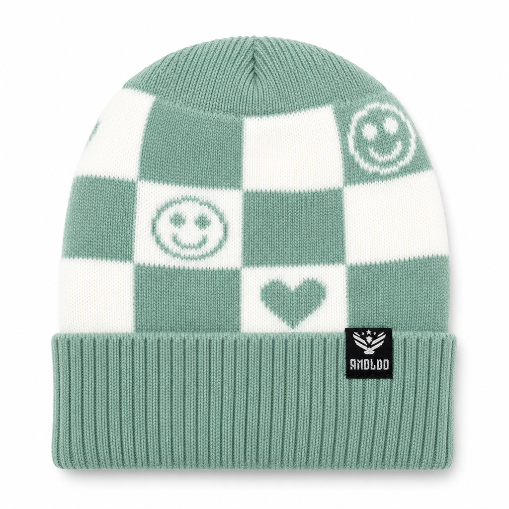 AMOLDO Kids Knitted Beanie Cap & Muffler Set | Winter Cap & Scarf
