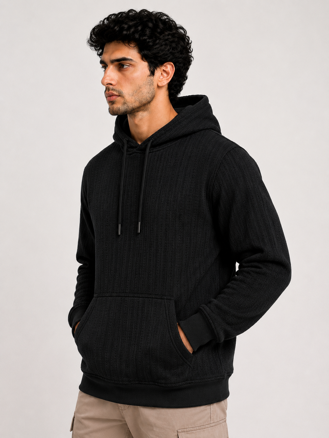 Men's Full Sleeve Hoodie with Kangaroo Pocket