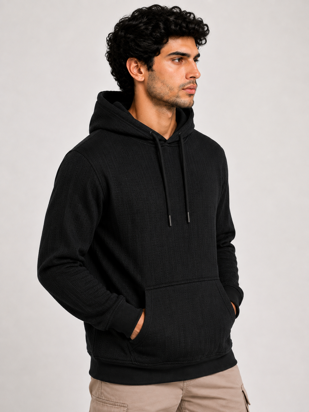 Men's Full Sleeve Hoodie with Kangaroo Pocket