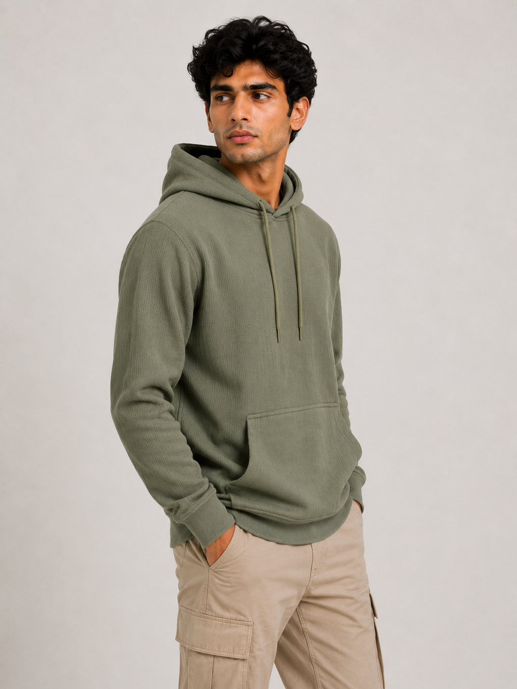 Men's Full Sleeve Hoodie with Kangaroo Pocket
