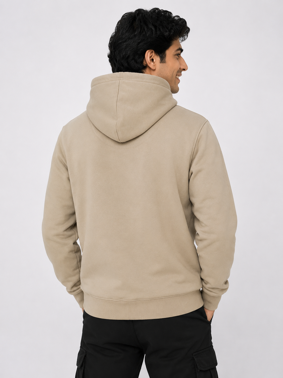 Amoldo Men’s Cotton Fleece Printed Hooded Sweatshirt/Hoodie