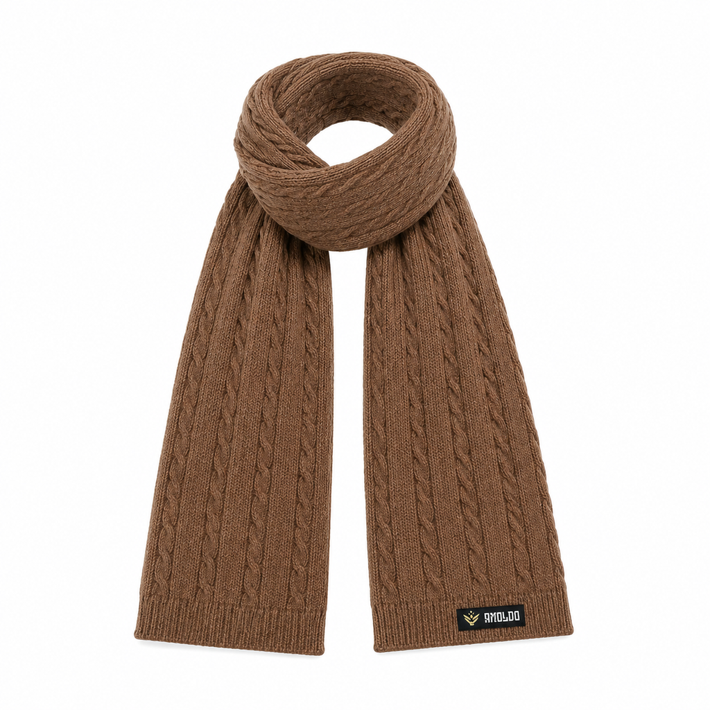 AMOLDO Unisex Woolen Beanie Cap & Muffler Winter Set