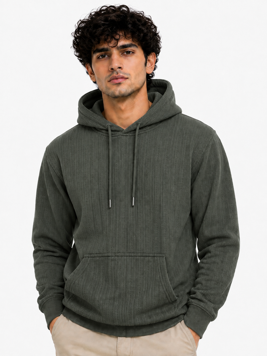 Men's Full Sleeve Hoodie with Kangaroo Pocket